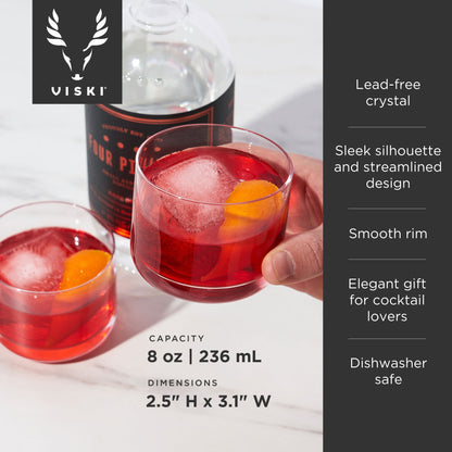 Raye Crystal Negroni Glasses Set