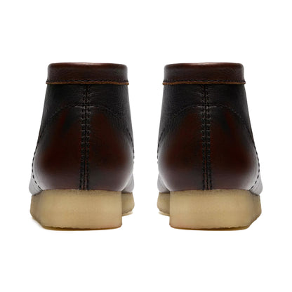 Clarks Dark Tan Combi Wallabee Boots
