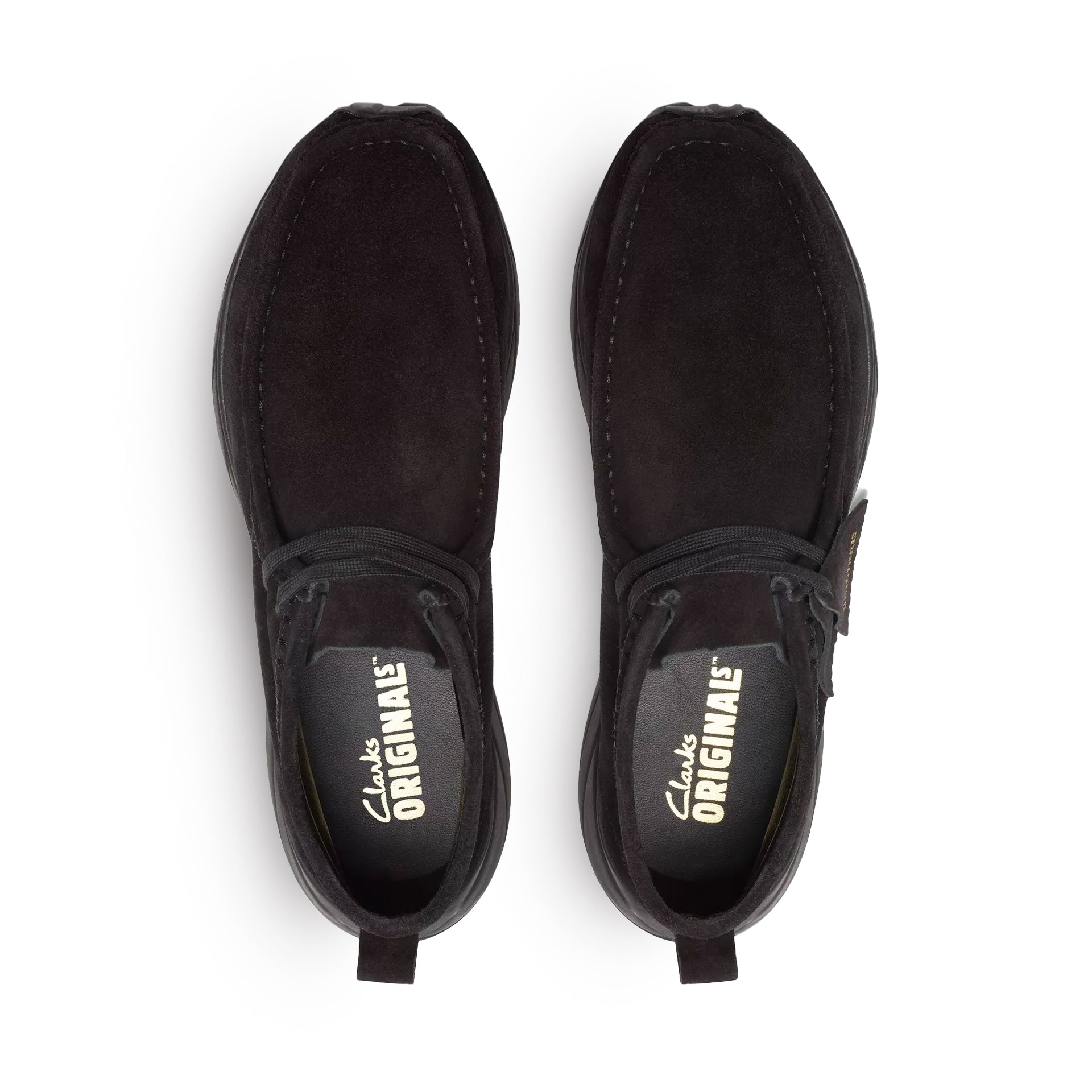 Clarks wallabee boot black suede online