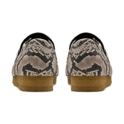 Clark's Wallabee Snake Print Loafers