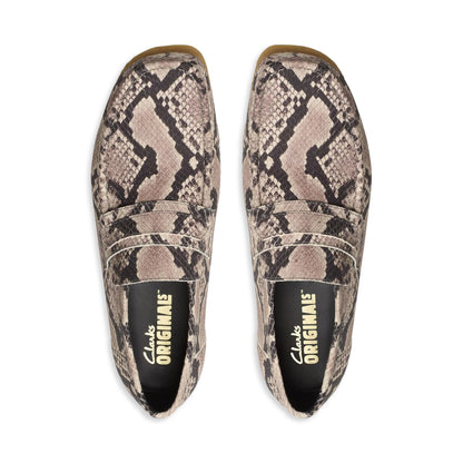 Clark's Wallabee Snake Print Loafers