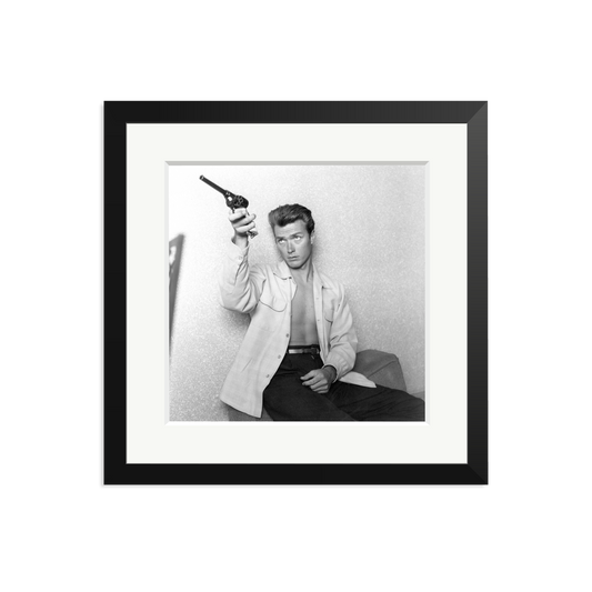 Clint At Home Framed Print Black Medium