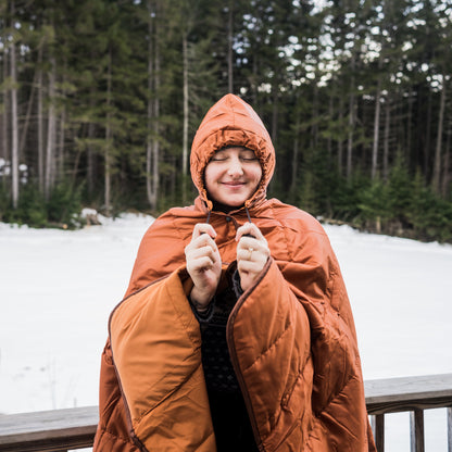 Line of Trade Puffy Blanket Poncho