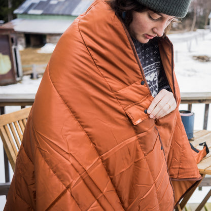 Line of Trade Puffy Blanket Poncho