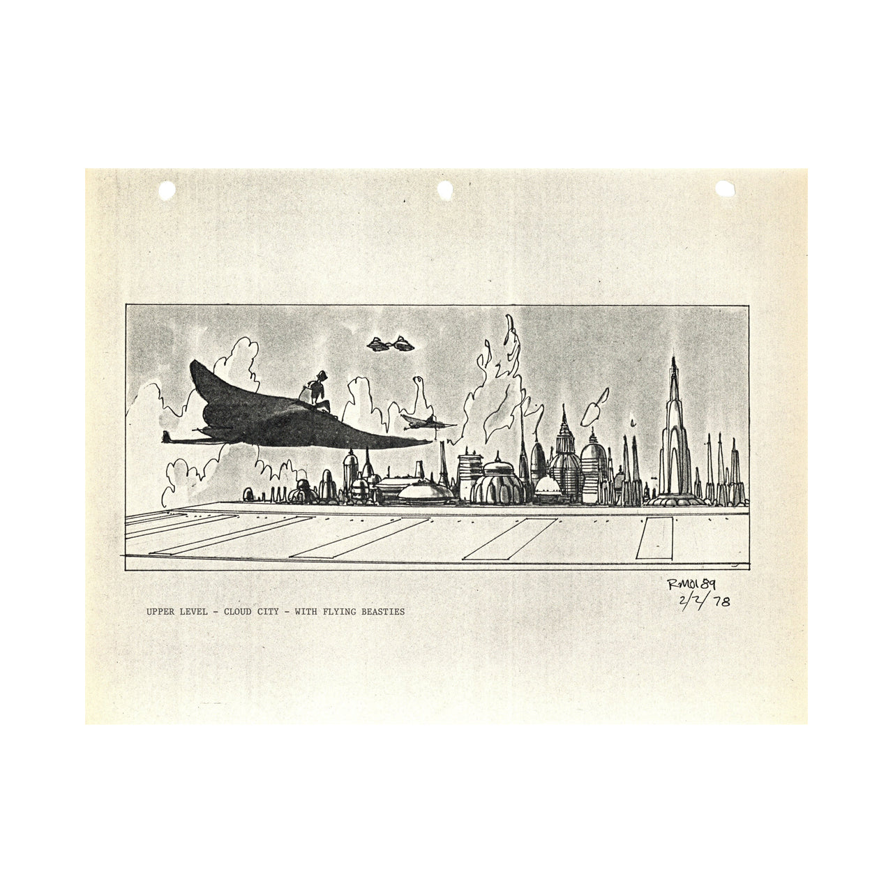 Star Wars: The Empire Strikes Back - Ralph McQuarrie: Cloud City Upper Level Print