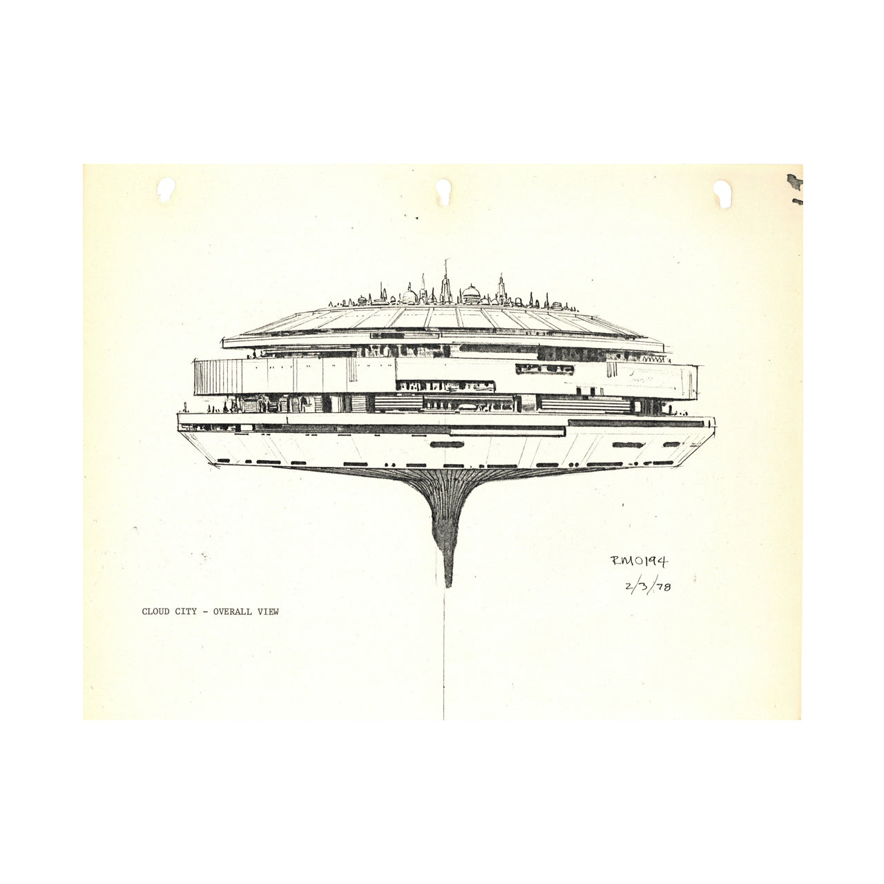 Star Wars: The Empire Strikes Back - Ralph McQuarrie - Cloud City Print