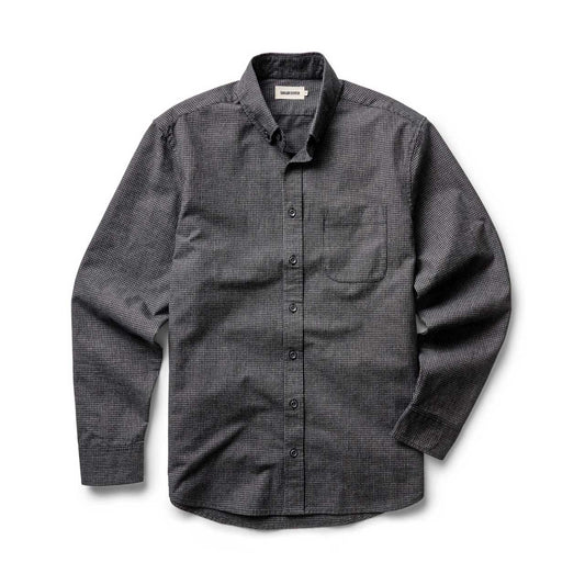 Taylor Stitch Coal Jaspe Oxford Shirt
