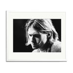 Kurt Cobain Framed Print - White Frame