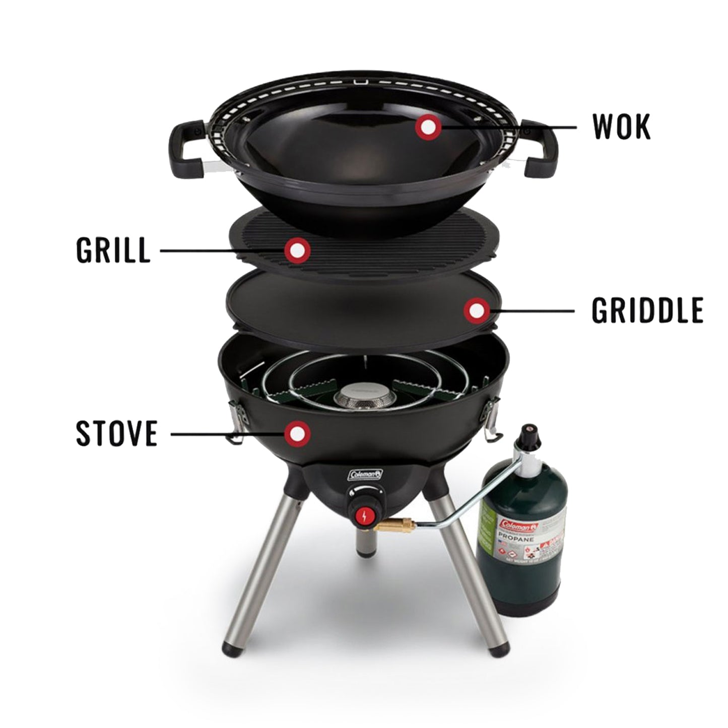 Coleman 4-in-1 Portable Propane Cooking System