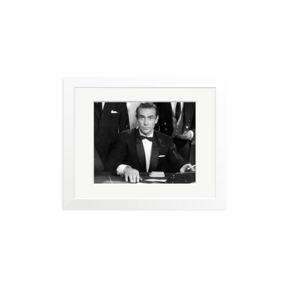 Sean Connery as Bond in Dr No Framed Print