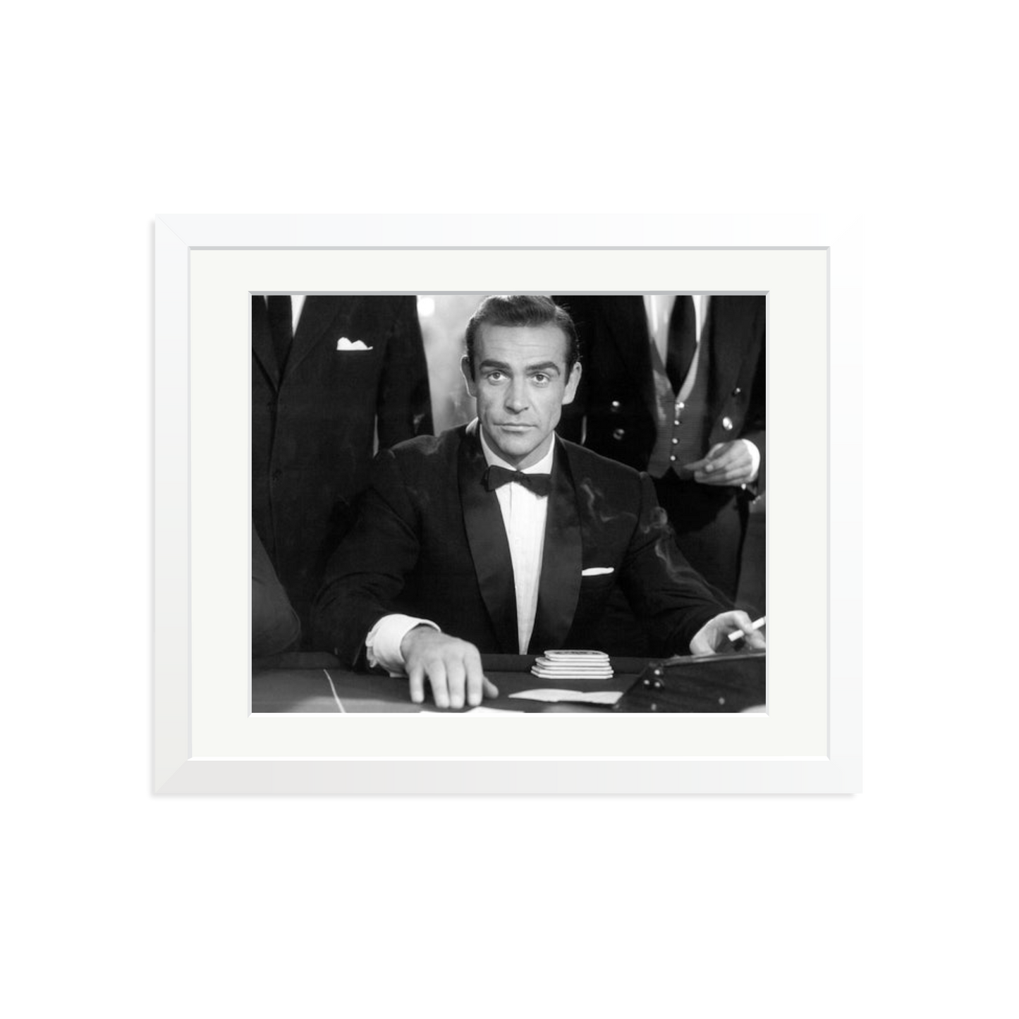Sean Connery as Bond in Dr No Framed Print