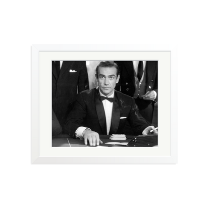Sean Connery as Bond in Dr No Framed Print