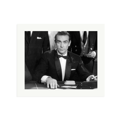 Sean Connery as Bond in Dr No Framed Print