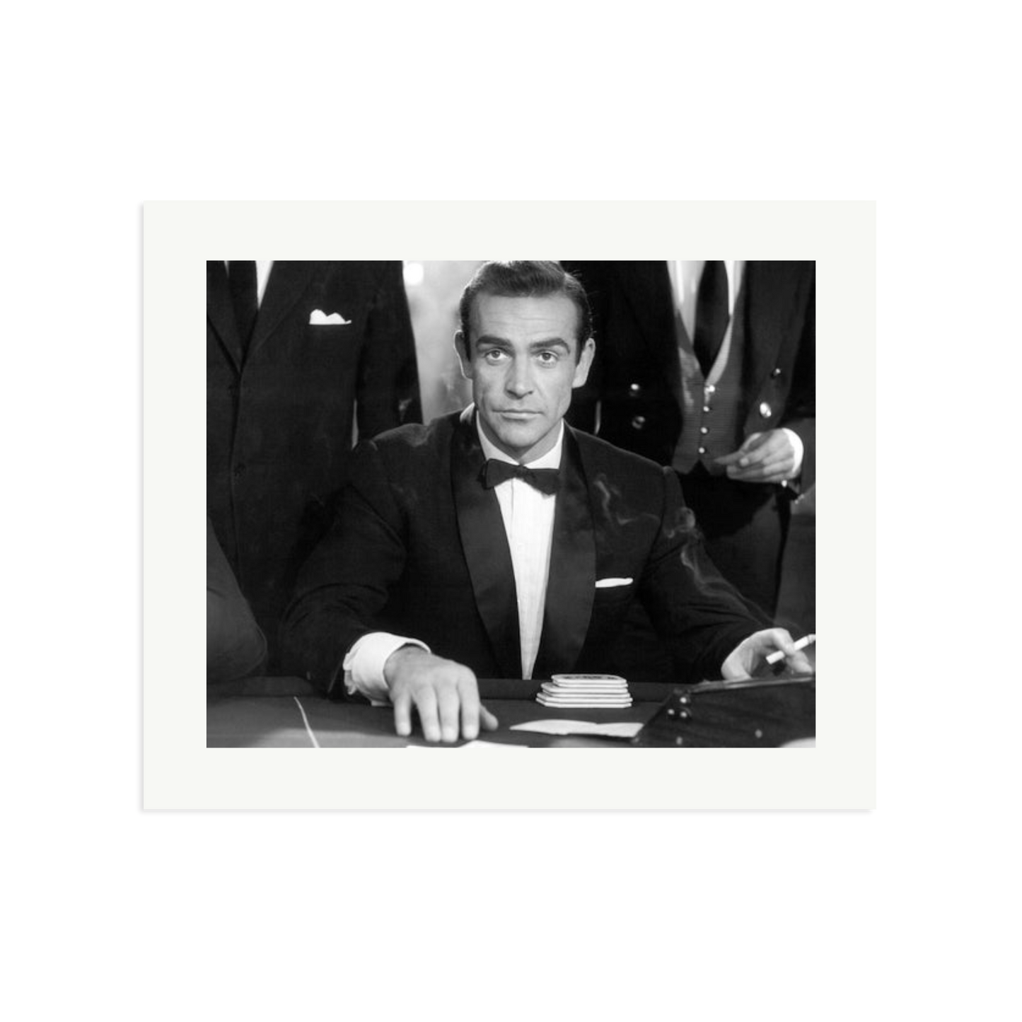 Sean Connery as Bond in Dr No Framed Print Print Only Large