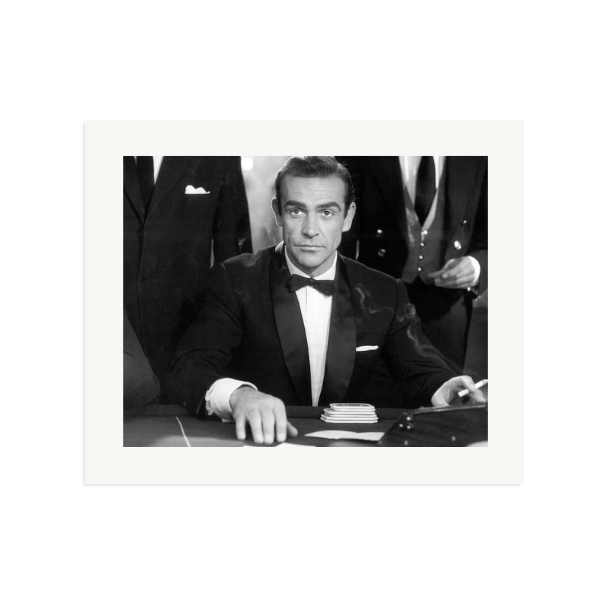 Sean Connery as Bond in Dr No Framed Print Print Only Large