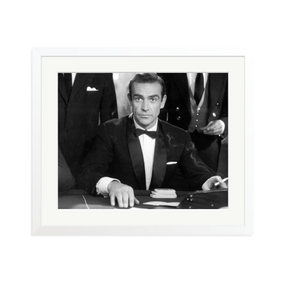 Sean Connery as Bond in Dr No Framed Print