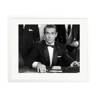 Sean Connery as Bond in Dr No Framed Print