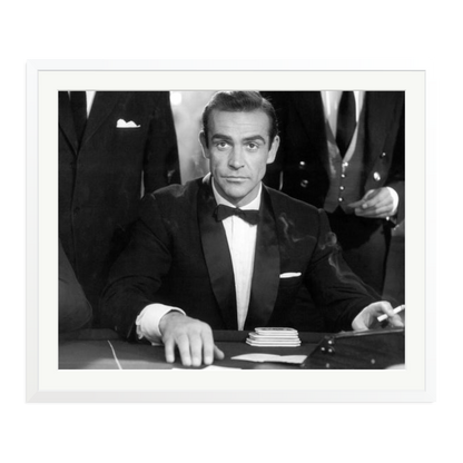Sean Connery as Bond in Dr No Framed Print