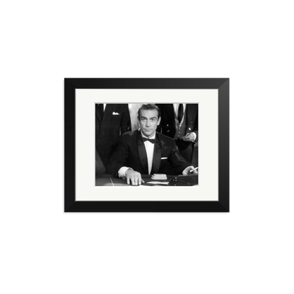 Sean Connery as Bond in Dr No Framed Print