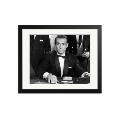 Sean Connery as Bond in Dr No Framed Print
