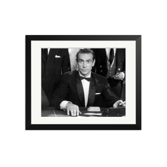 Sean Connery as Bond in Dr No Framed Print