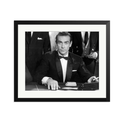 Sean Connery as Bond in Dr No Framed Print