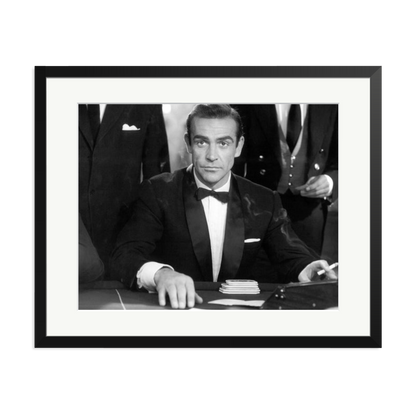 Sean Connery as Bond in Dr No Framed Print