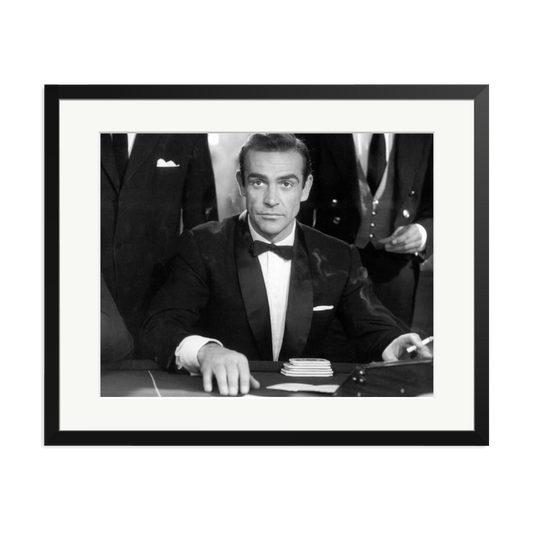 Sean Connery as Bond in Dr No Framed Print