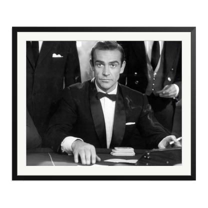 Sean Connery as Bond in Dr No Framed Print