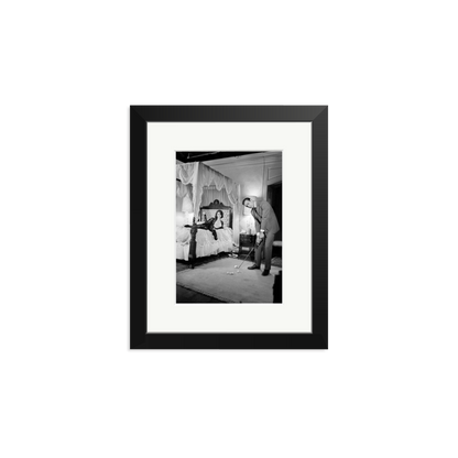 Connery, Golf on Set Framed Print