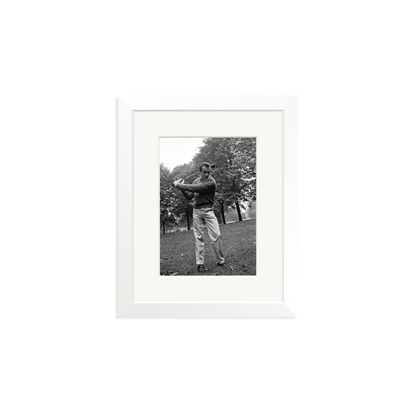Sean Connery Plays Golf Framed Print