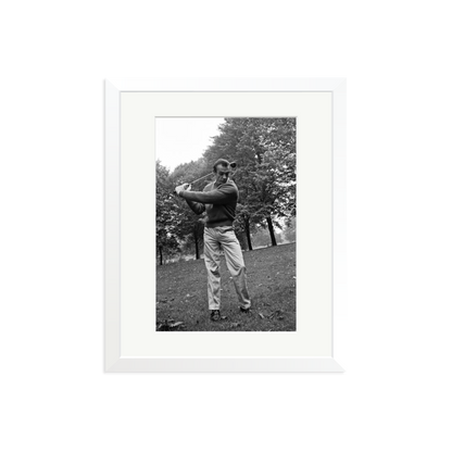 Sean Connery Plays Golf Framed Print