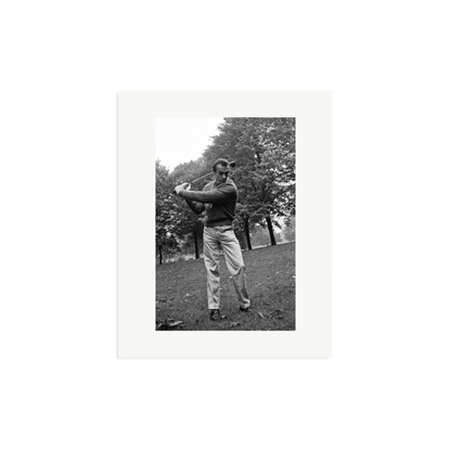 Sean Connery Plays Golf Framed Print