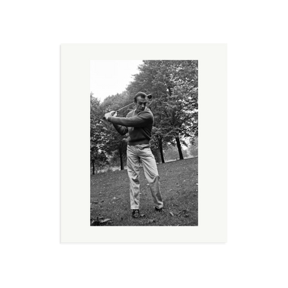 Sean Connery Plays Golf Framed Print Print Only Large