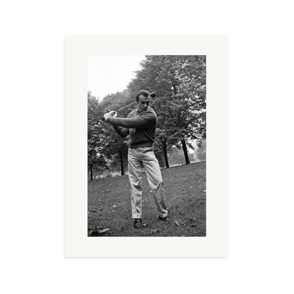 Sean Connery Plays Golf Framed Print Print Only XL
