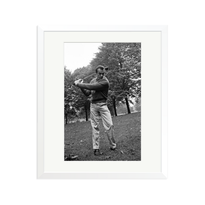 Sean Connery Plays Golf Framed Print