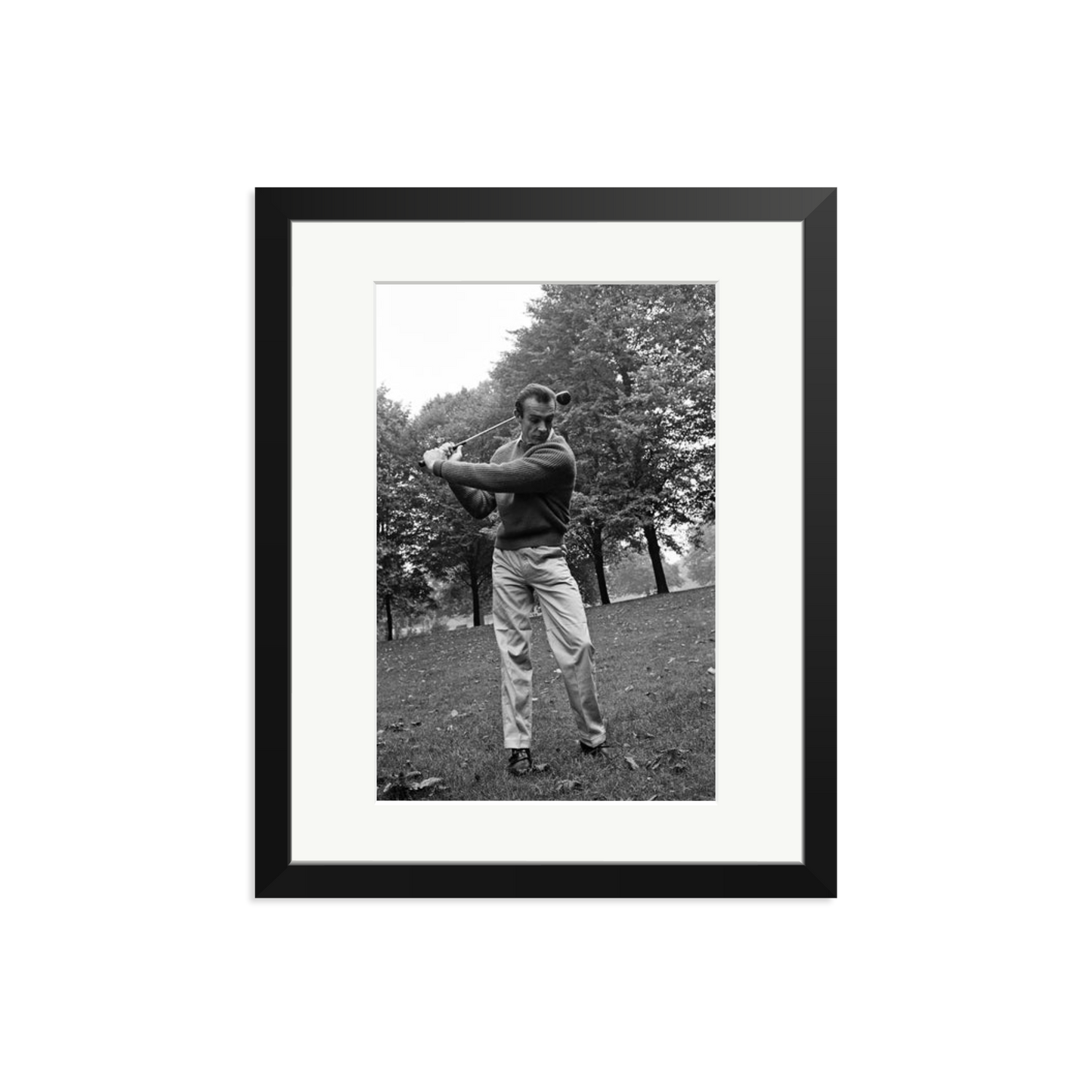 Sean Connery Plays Golf Framed Print
