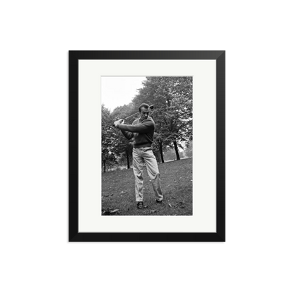 Sean Connery Plays Golf Framed Print