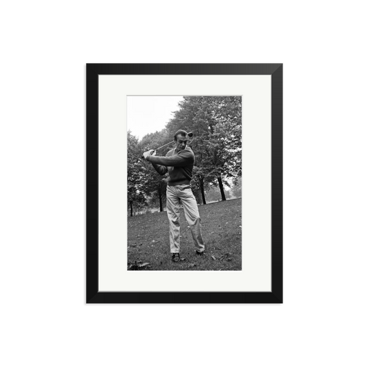Sean Connery Plays Golf Framed Print