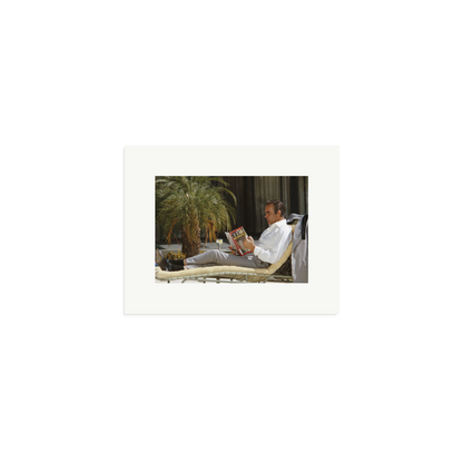 Sean Connery Lounging Framed Print