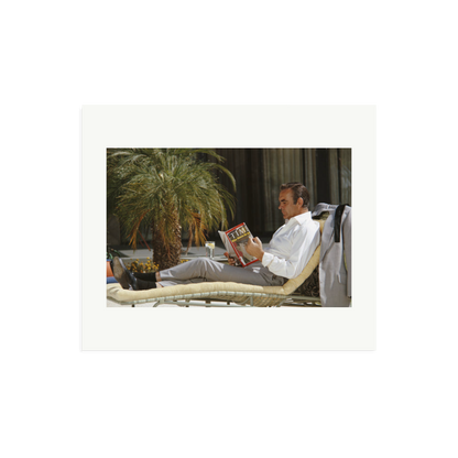 Sean Connery Lounging Framed Print