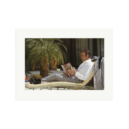 Sean Connery Lounging Framed Print