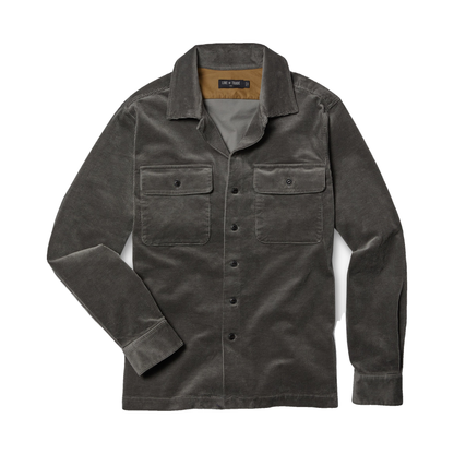 Line of Trade Corduroy Camp Overshirt Coal Ash