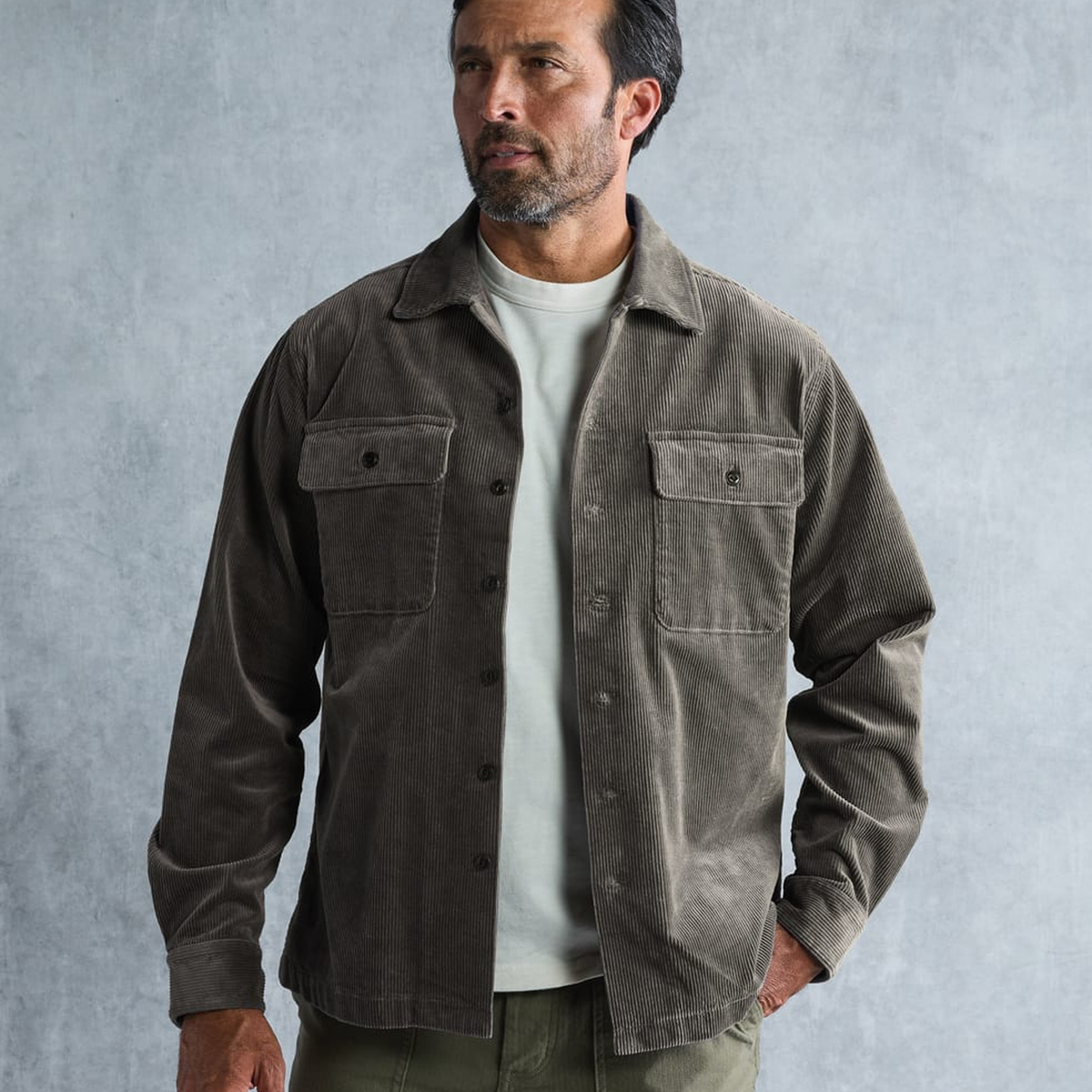 Line of Trade Corduroy Camp Overshirt