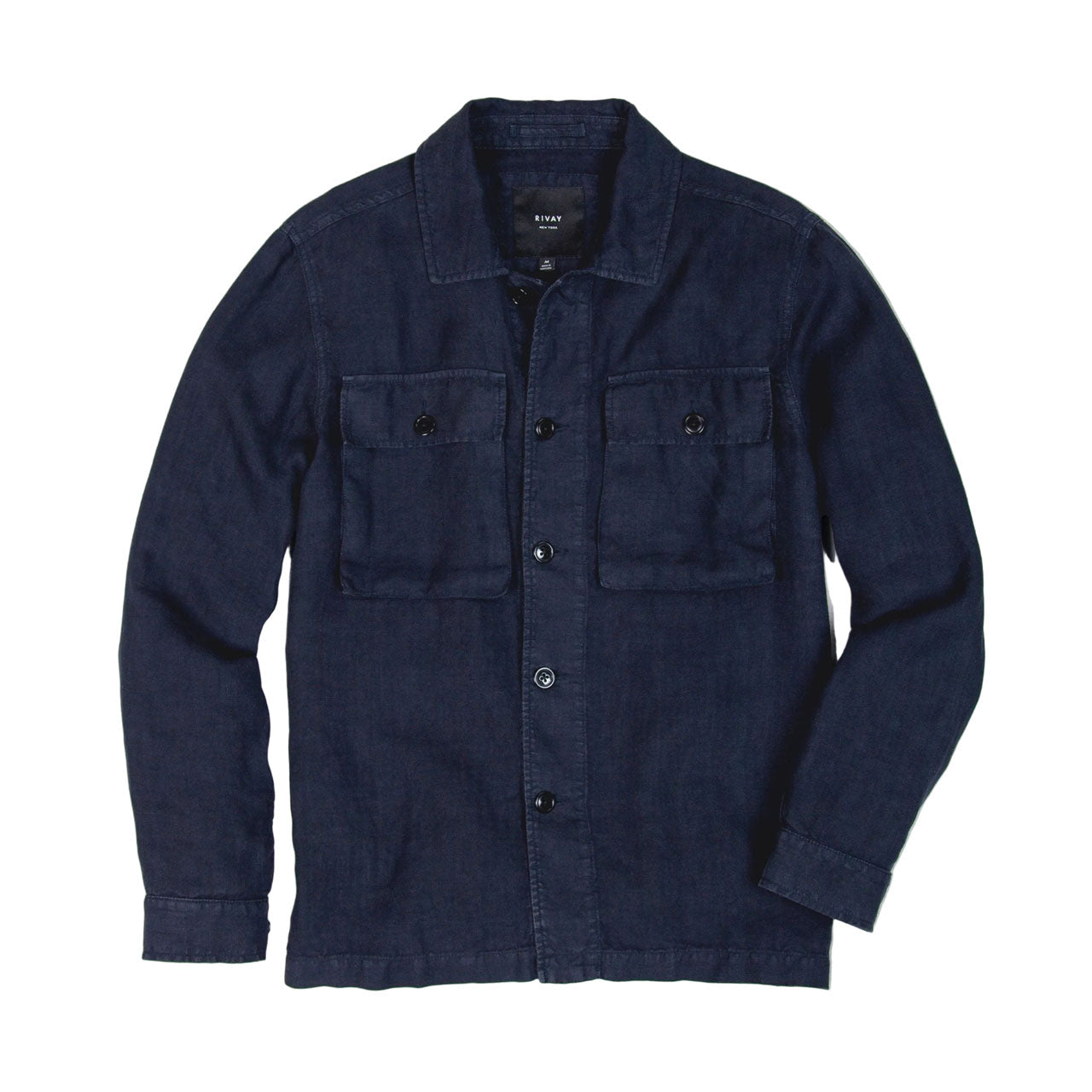 Linen Correspondent Jacket in Dark Navy