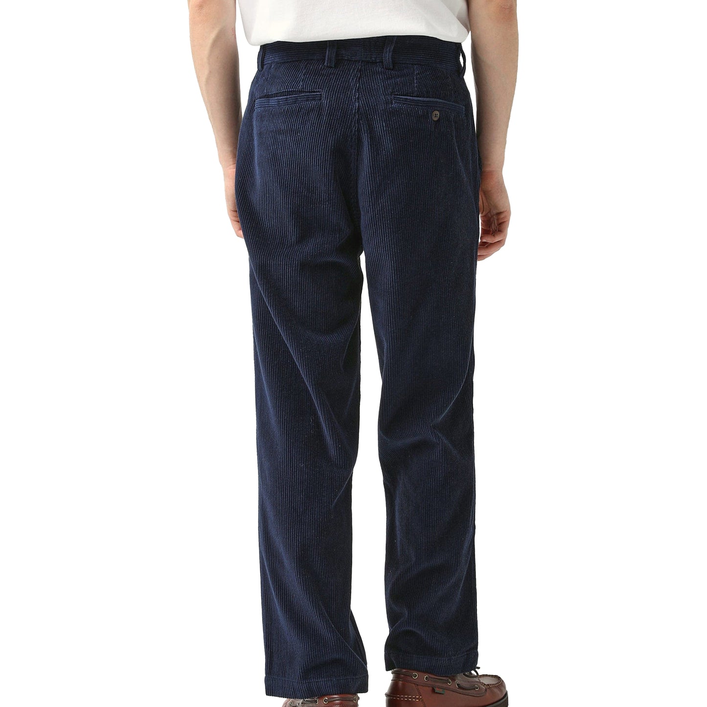 Corridor Navy Cord Pleated Trouser