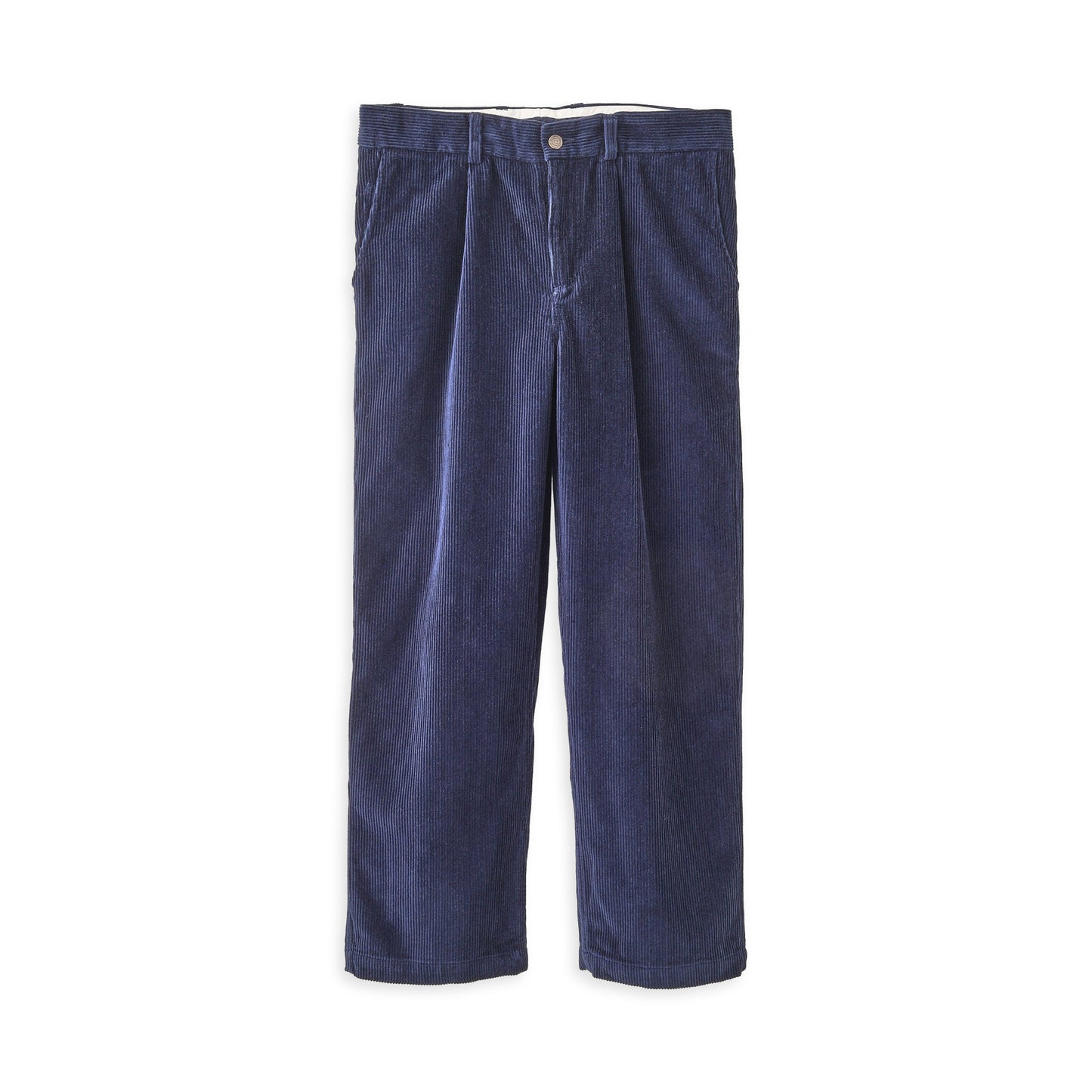 Corridor Navy Cord Pleated Trouser