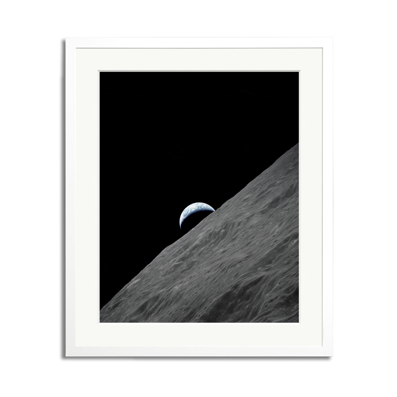 Crescent Earth Framed Print