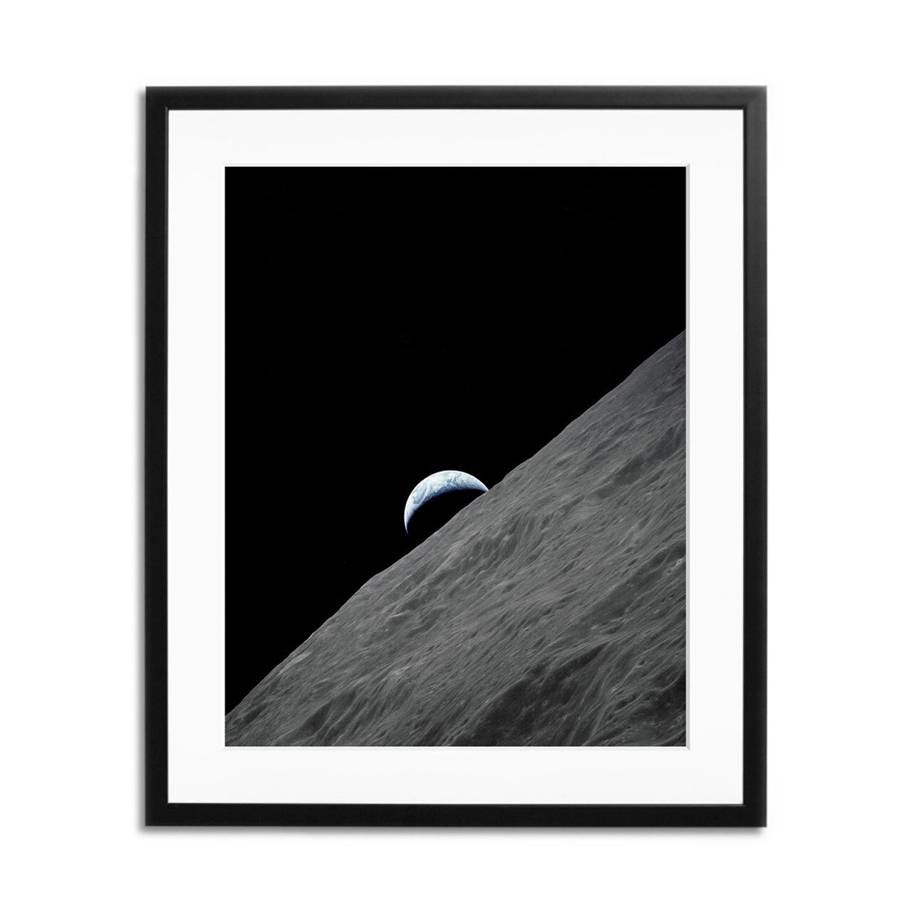 Crescent Earth Framed Print