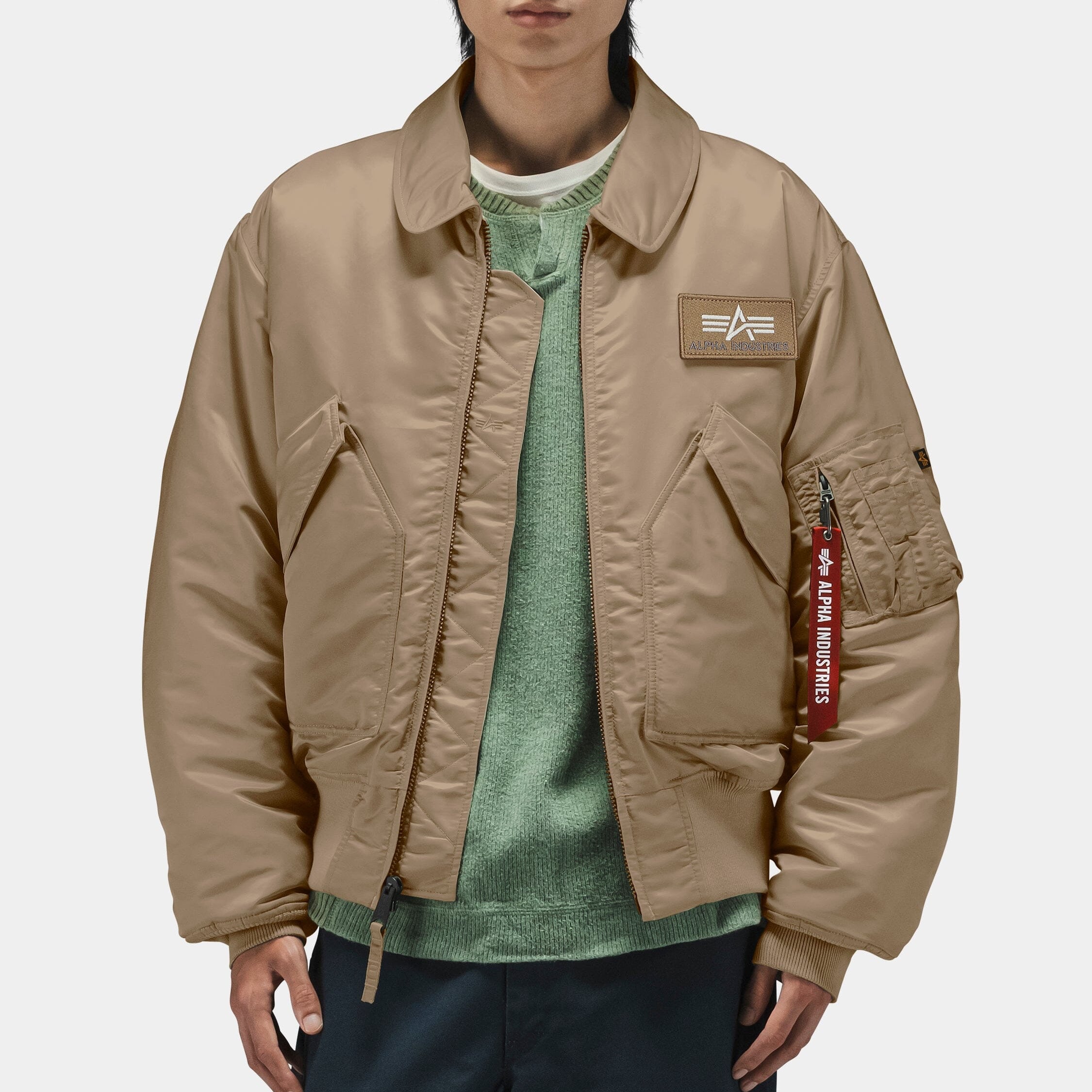 と*ー様 ALPHA INDUSTRIES CWU-45/P ワッペン付き Alpha Industries CWU 45/P Heritage Bomber Jacket | Uncrate Supply